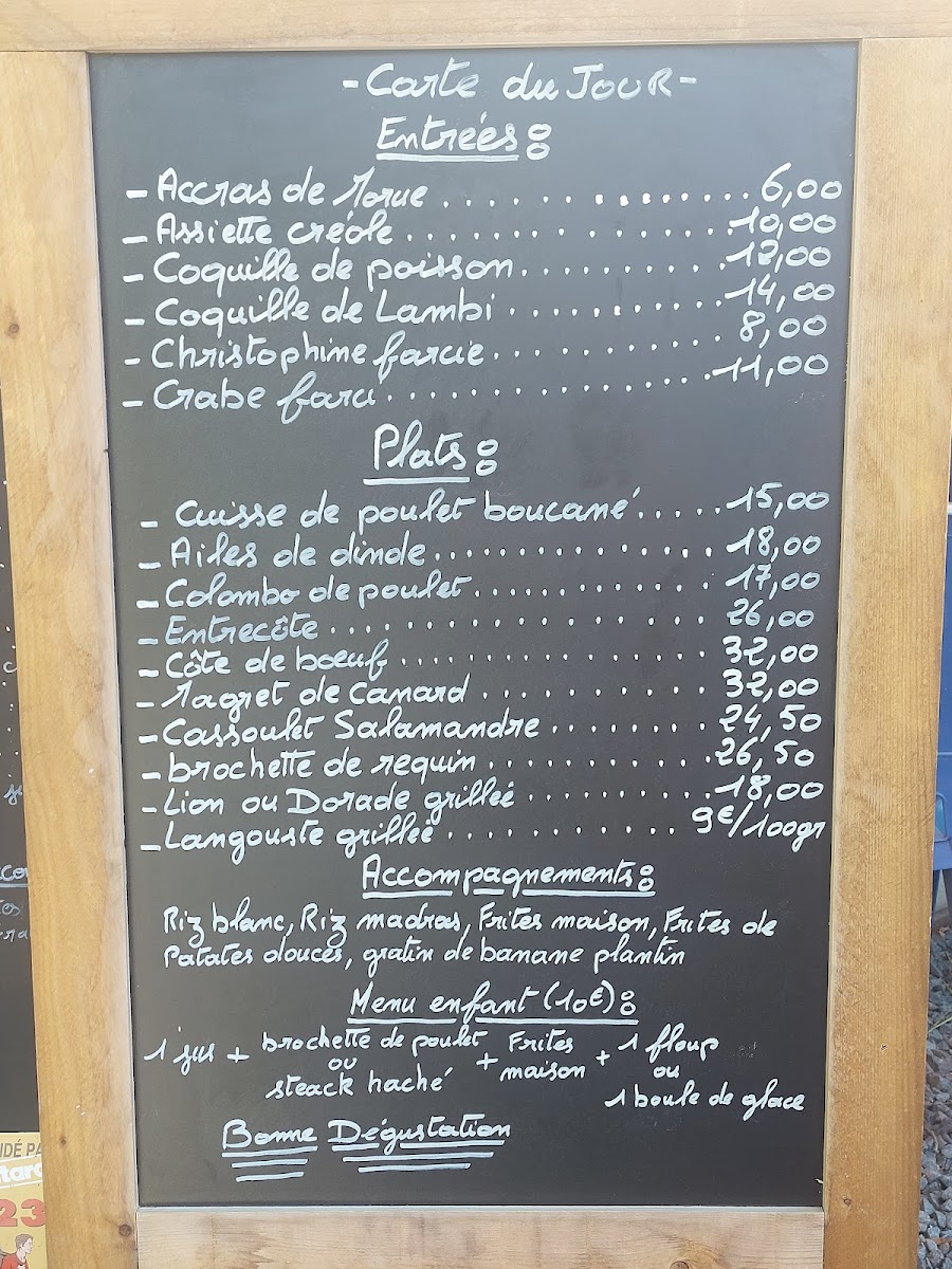 Menu La Salamandre Restaurant Plage-5