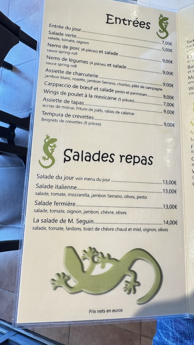 Menu La Salamandre-1