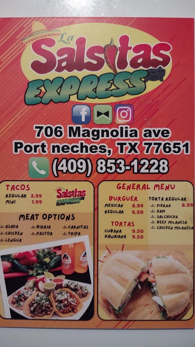 Menu La Salsitas Express-1