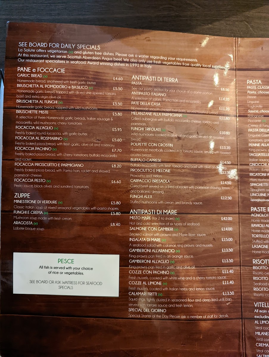 Menu La Salute Ristorante Italiano-5