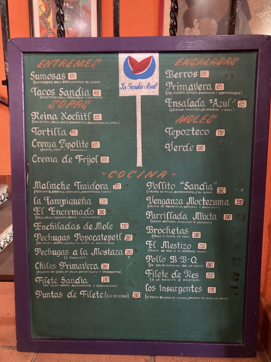 Menu La Sandía Azul-1