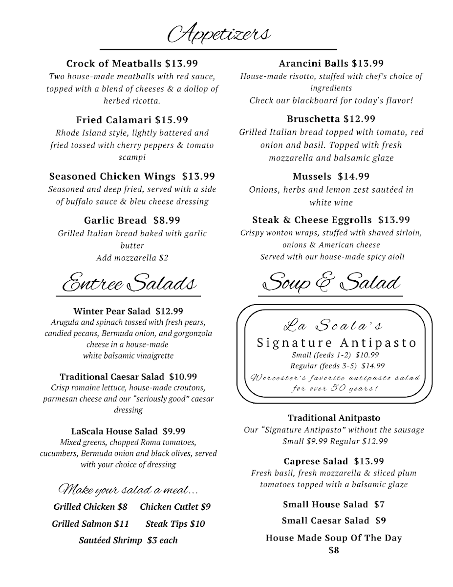 Menu La Scala Ristorante-2