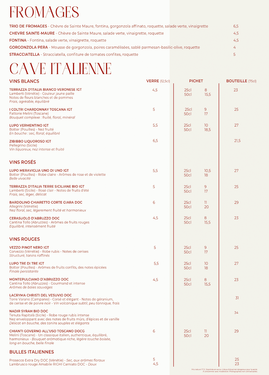 Menu La Scaleta Restaurant Pizzeria-2