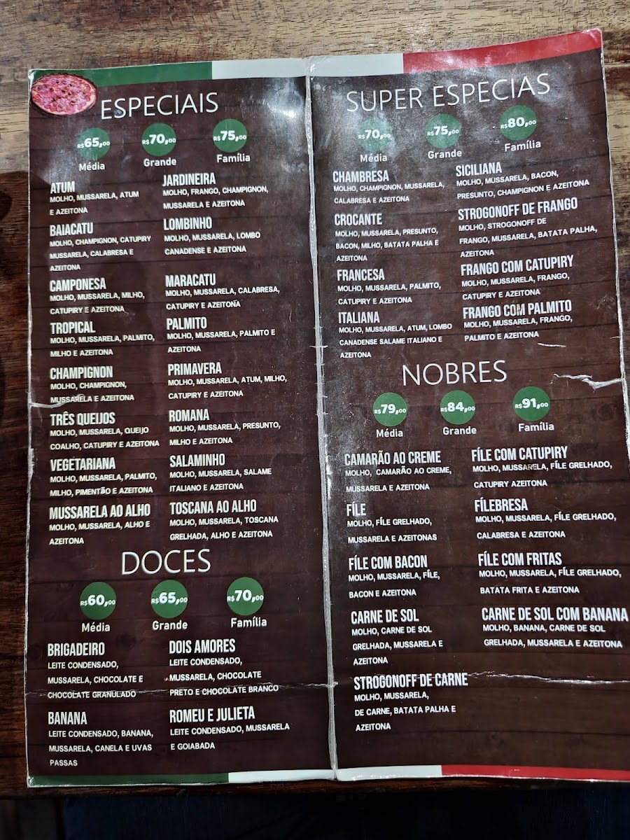 Menu La Sorelle Pizzaria-1