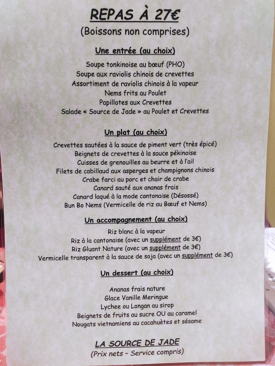 Menu La Source De Jade-3