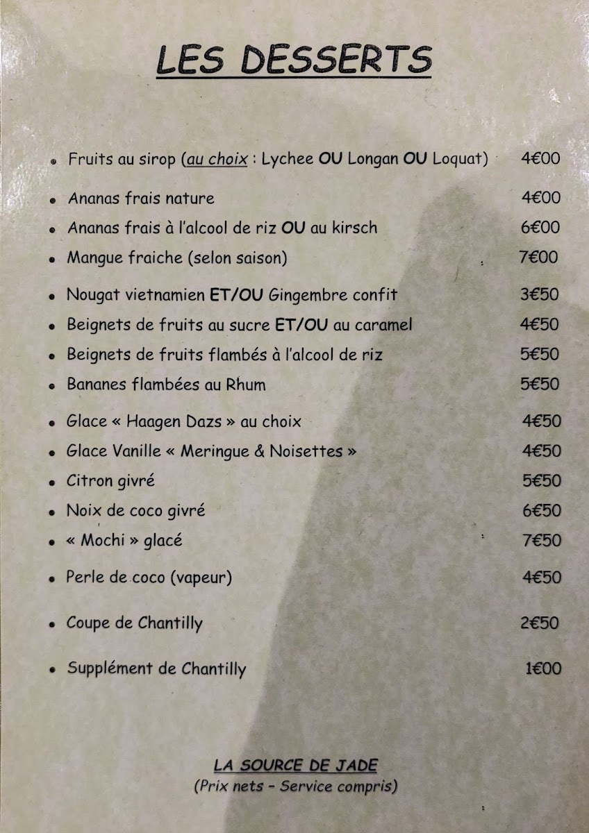 Menu La Source De Jade-5