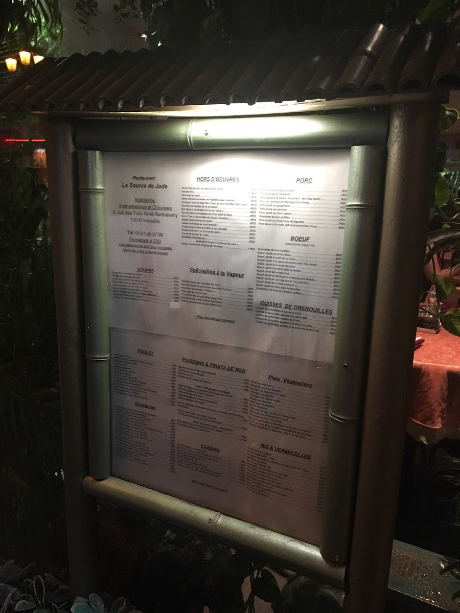 Menu La Source De Jade-6