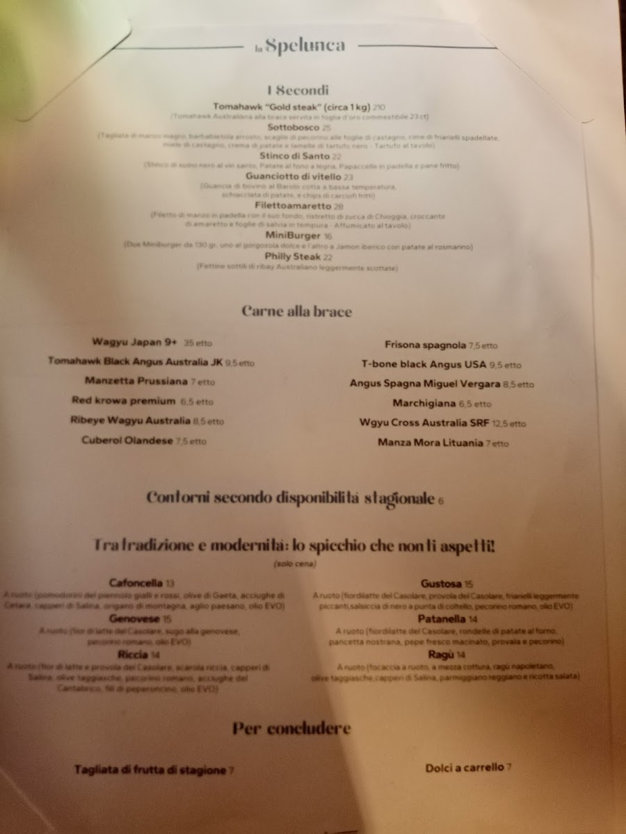Menu La Spelunca Osteria Steakhouse-3