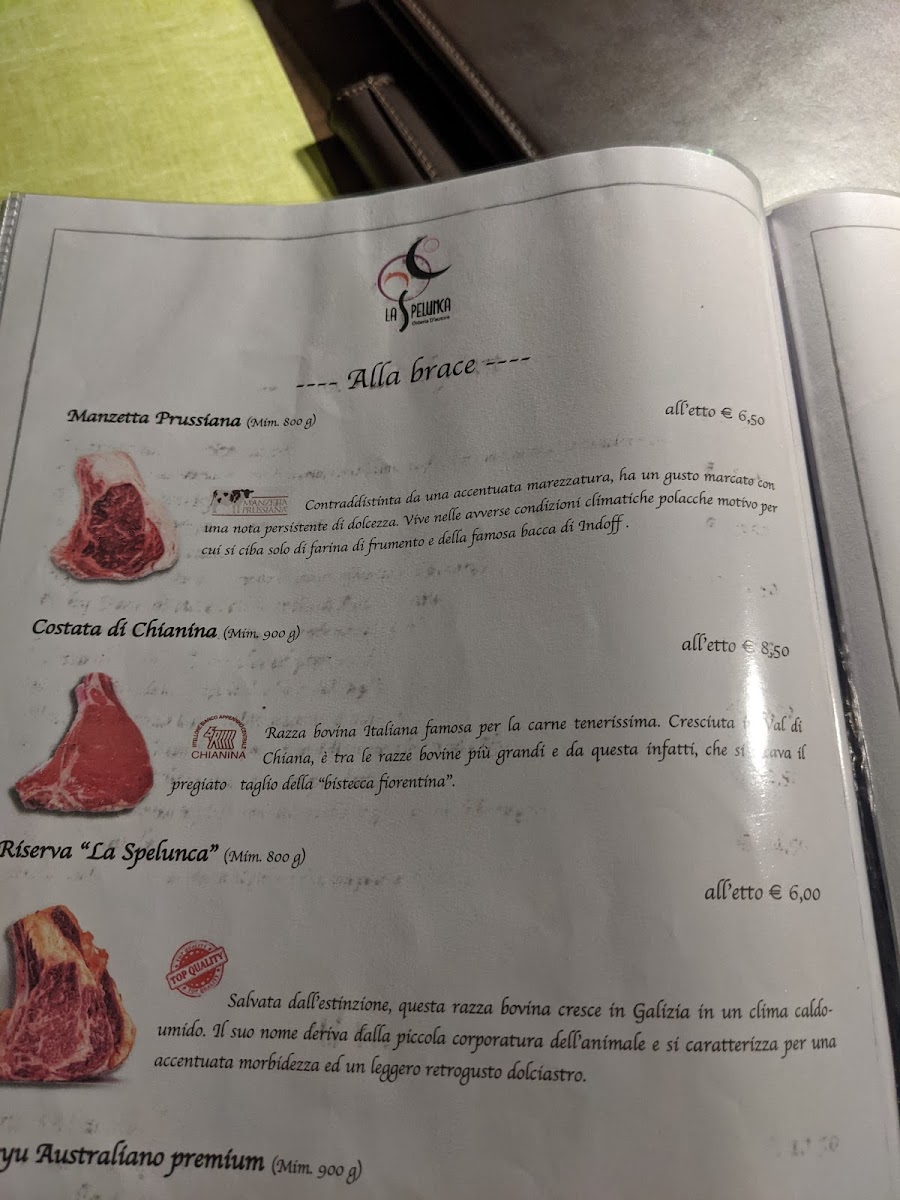 Menu La Spelunca Osteria Steakhouse-7