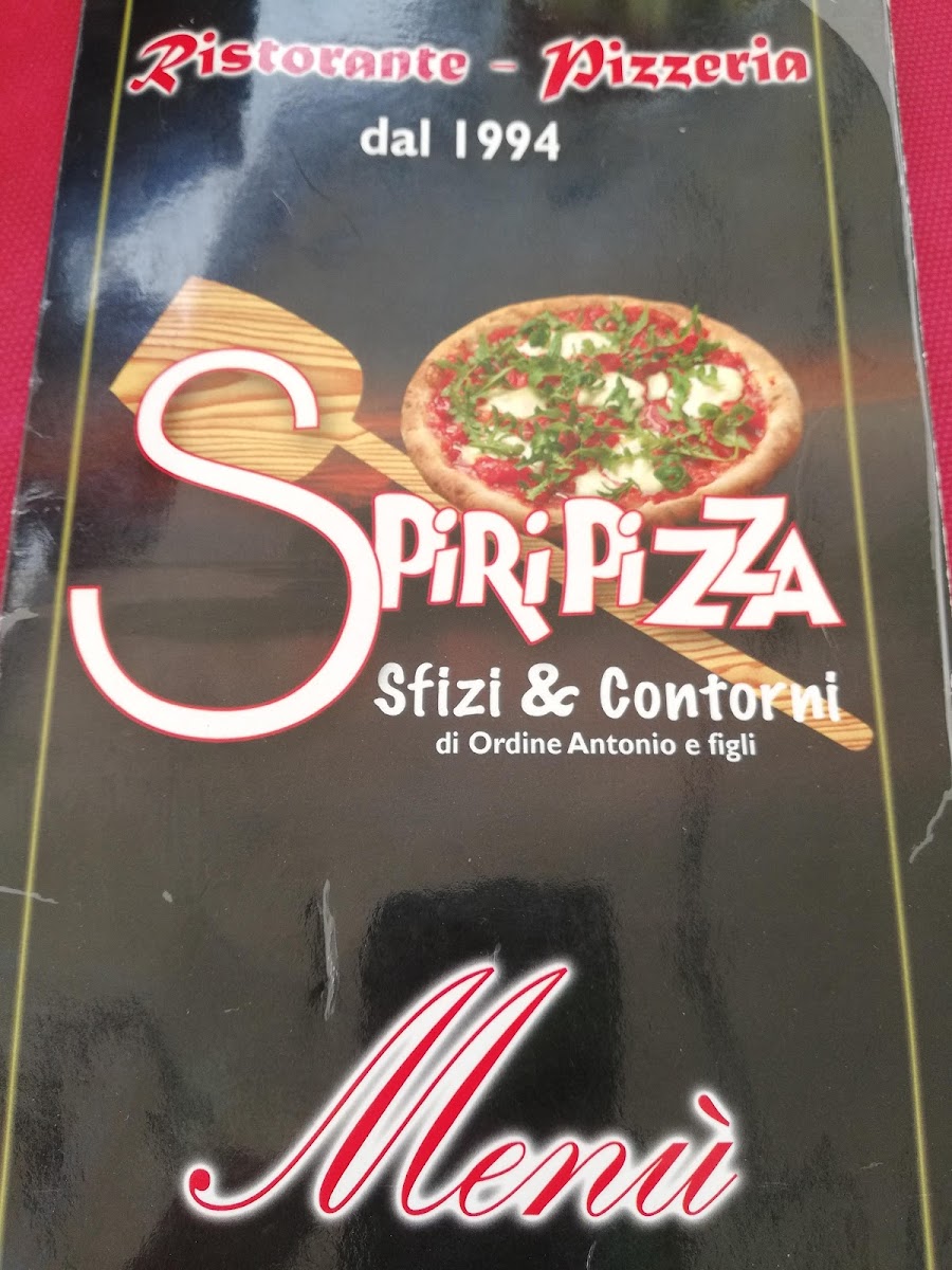 Menu La Spiripizza Di Ordine Antonio E Figli-10