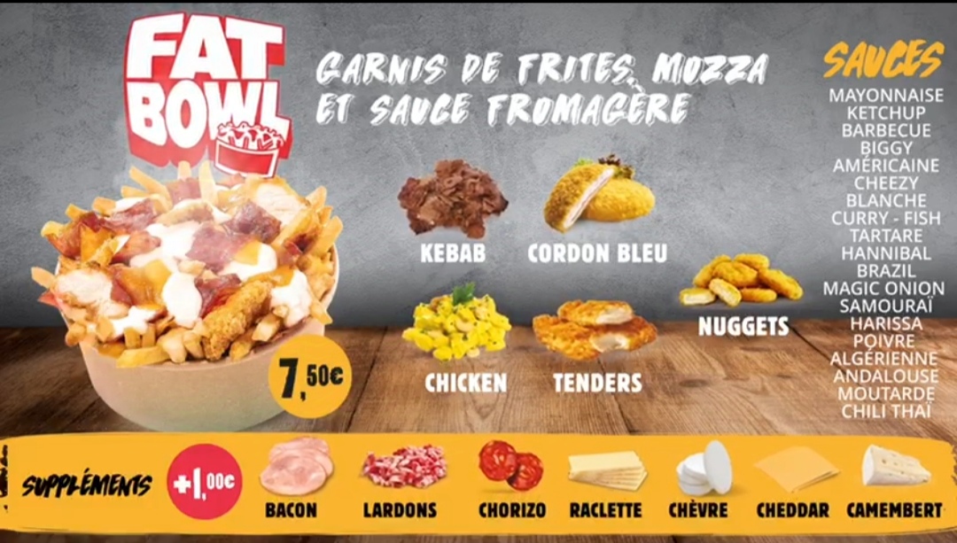 Menu La Strada. Kebab..tacos..burger..-5