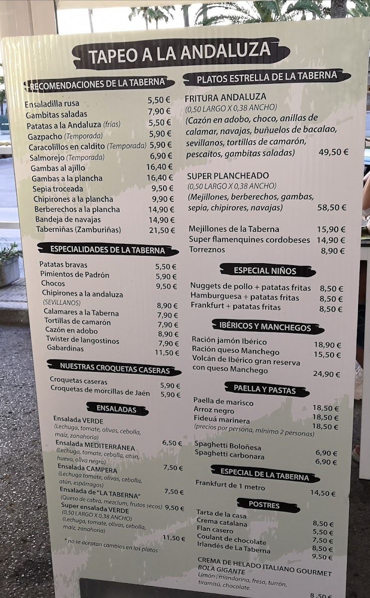 Menu La Taberna De Los Serrano-7