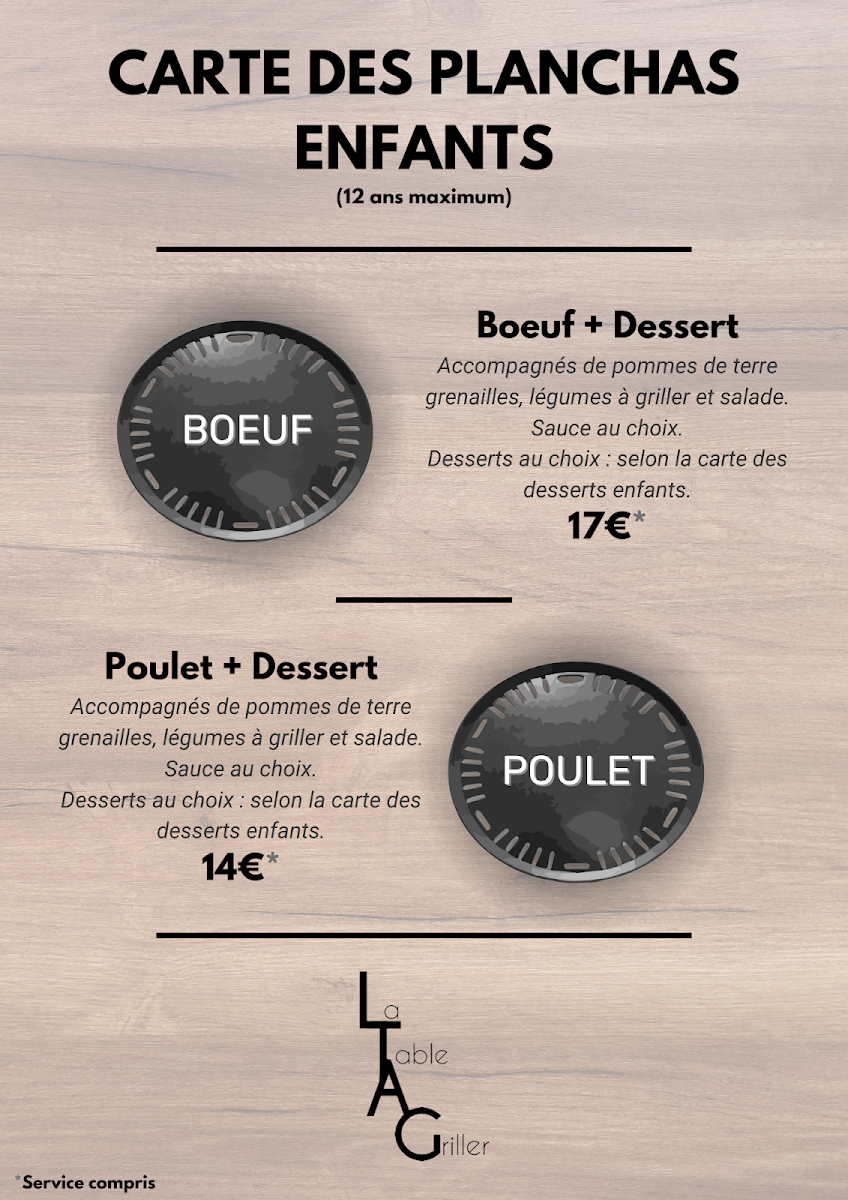 Menu La Table À Griller-2