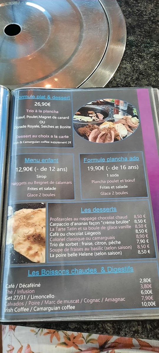 Menu La Table A Plancha (La Grande Motte)-2