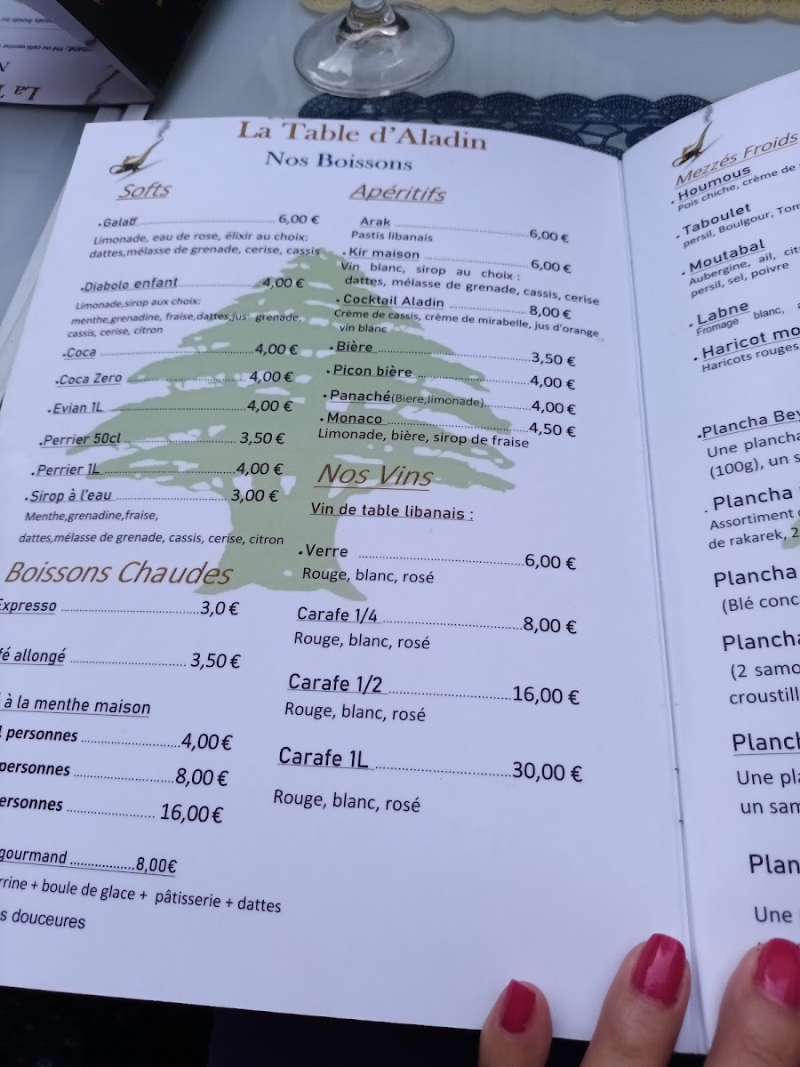 Menu La Table D'aladin-3