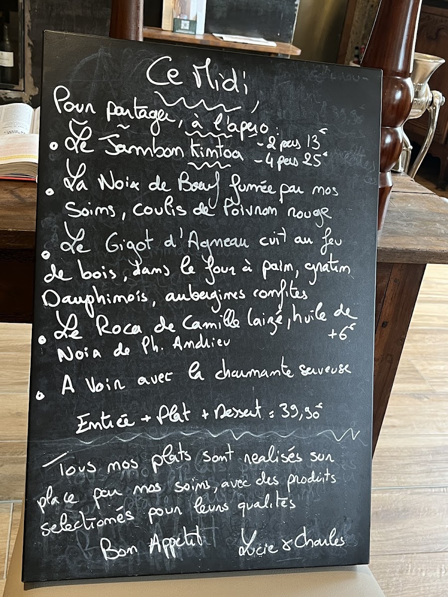 Menu La Table De Charrou-3
