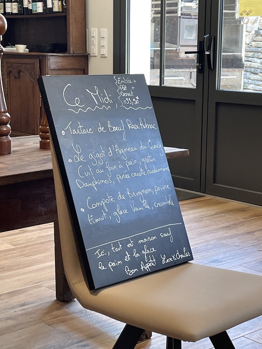 Menu La Table De Charrou-5