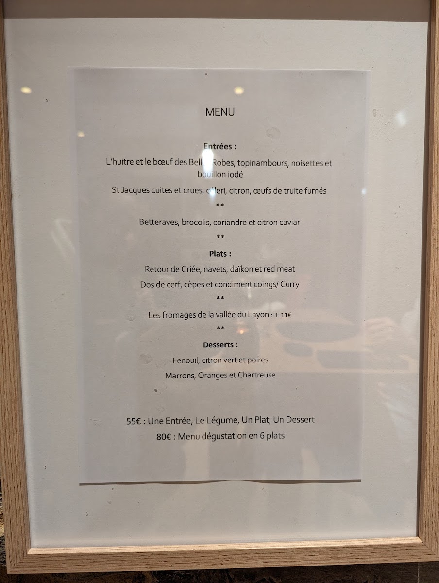 Menu La Table De La Bergerie-5