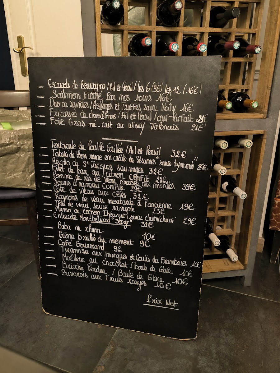 Menu La Table Des Halles-1