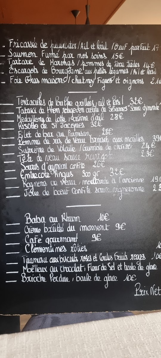 Menu La Table Des Halles-2