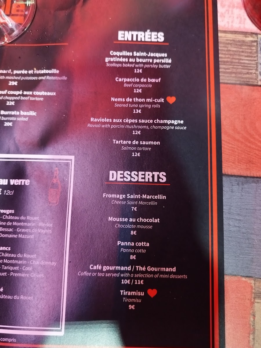 Menu La Table Restaurant-6
