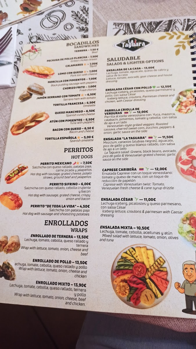 Menu La Taguara By Guayana Mia S.l-2