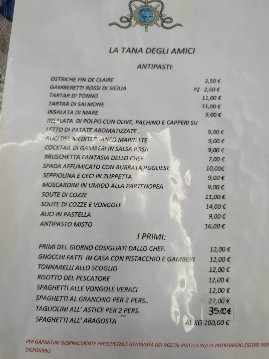 Menu La Tana Degli Amici-2