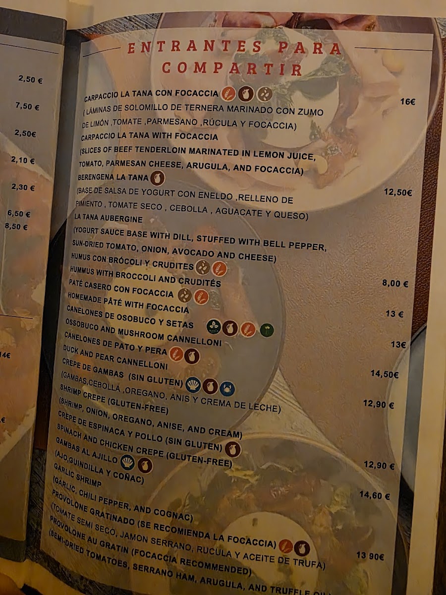 Menu La Tana Restaurante-5