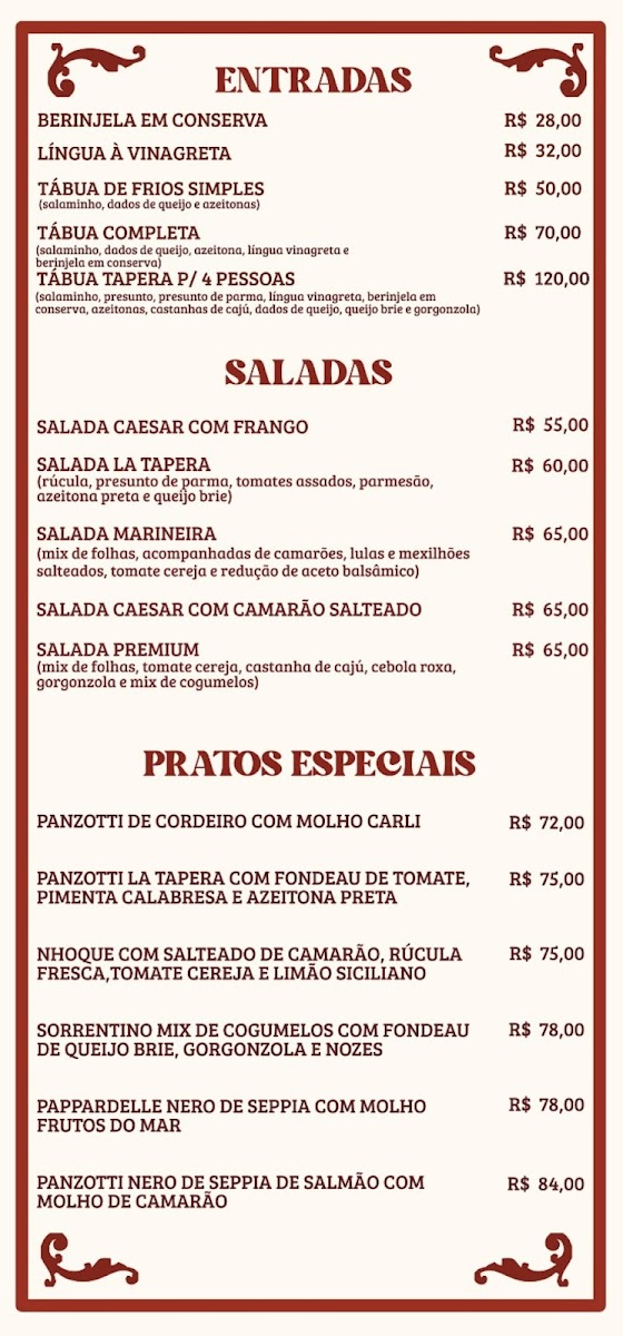 Menu La Tapera Pizzas E Massas-10