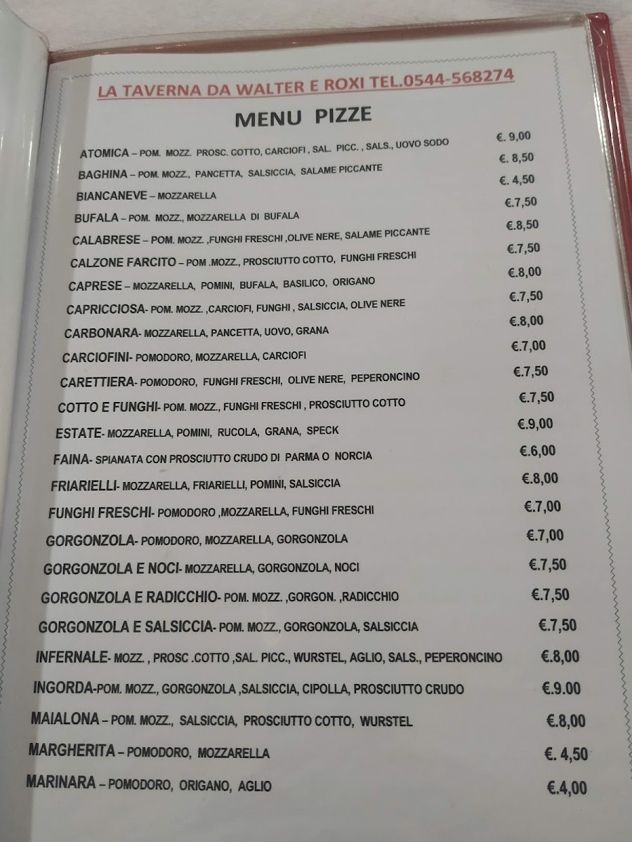Menu La Taverna Da Walter E Roxy-1