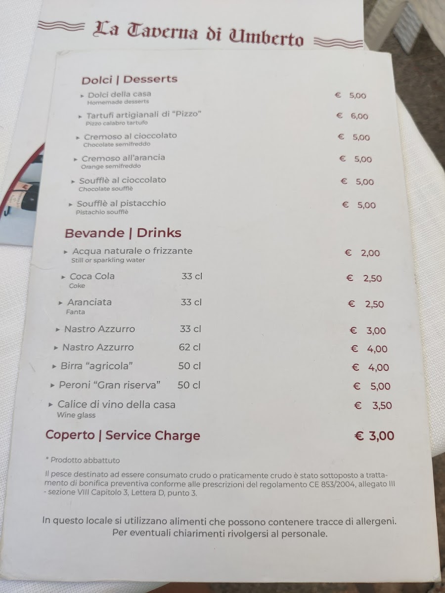 Menu La Taverna Di Umberto-2