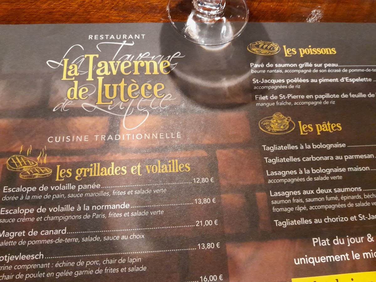 Menu La Taverne De Lutèce-4