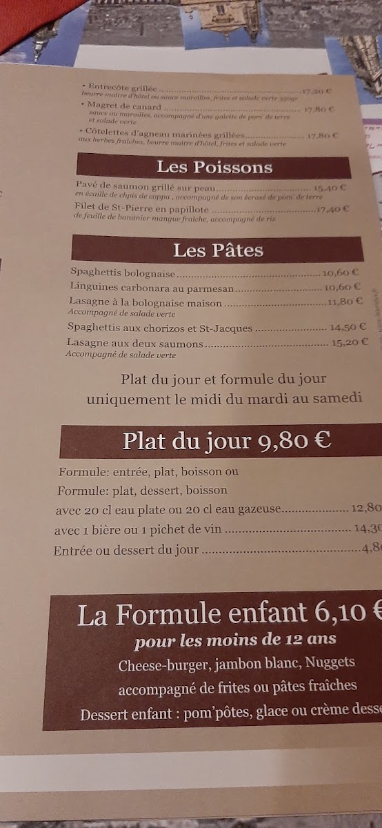 Menu La Taverne De Lutèce-5