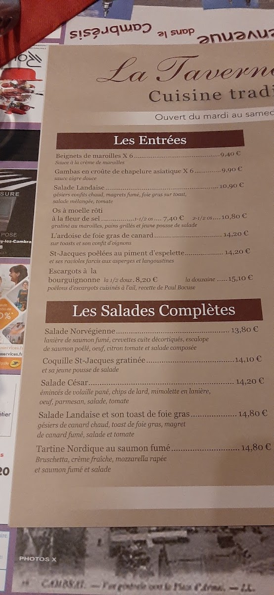 Menu La Taverne De Lutèce-7