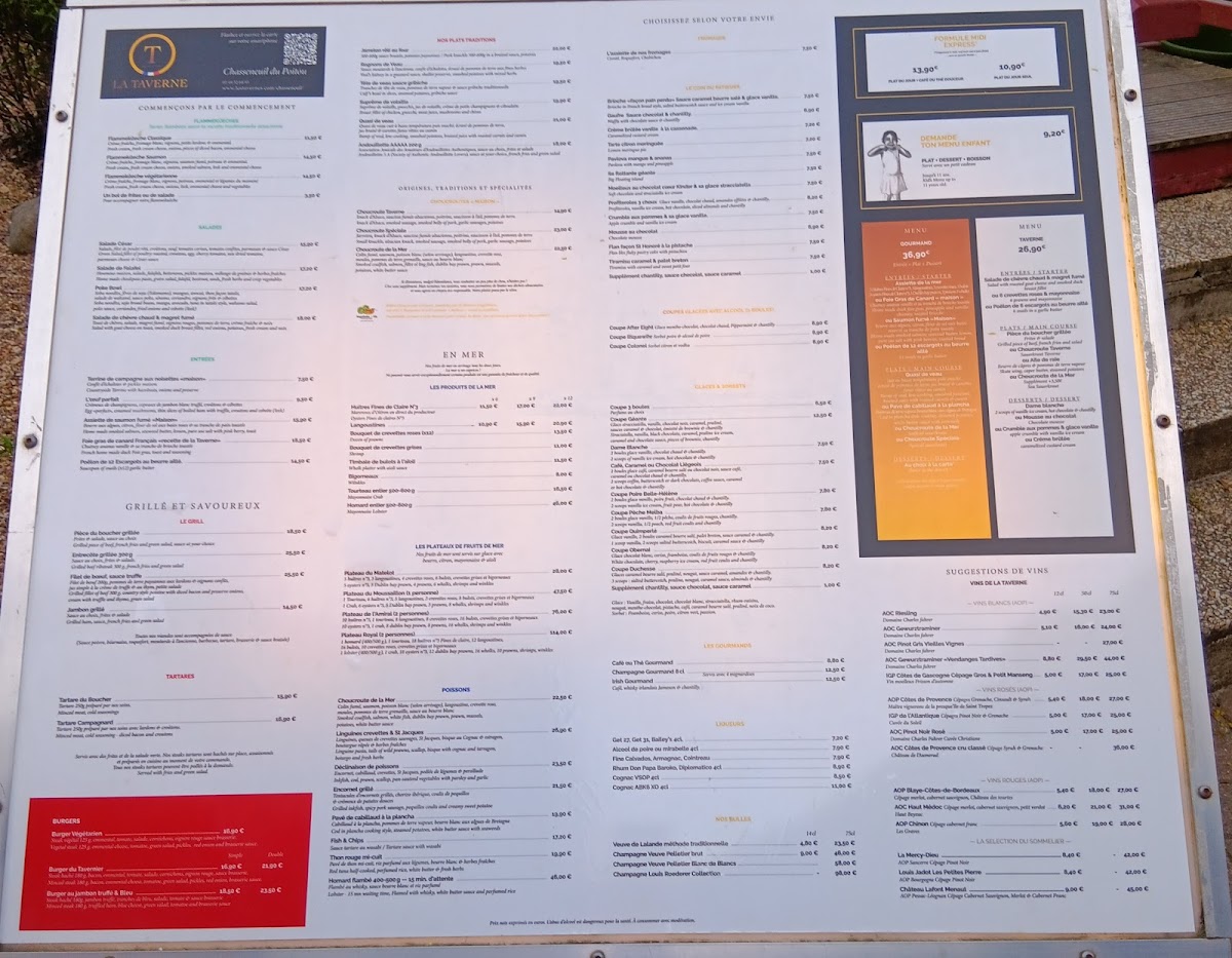 Menu La Taverne - Table De Caractère - Chasseneuil-Du-Poitou-6