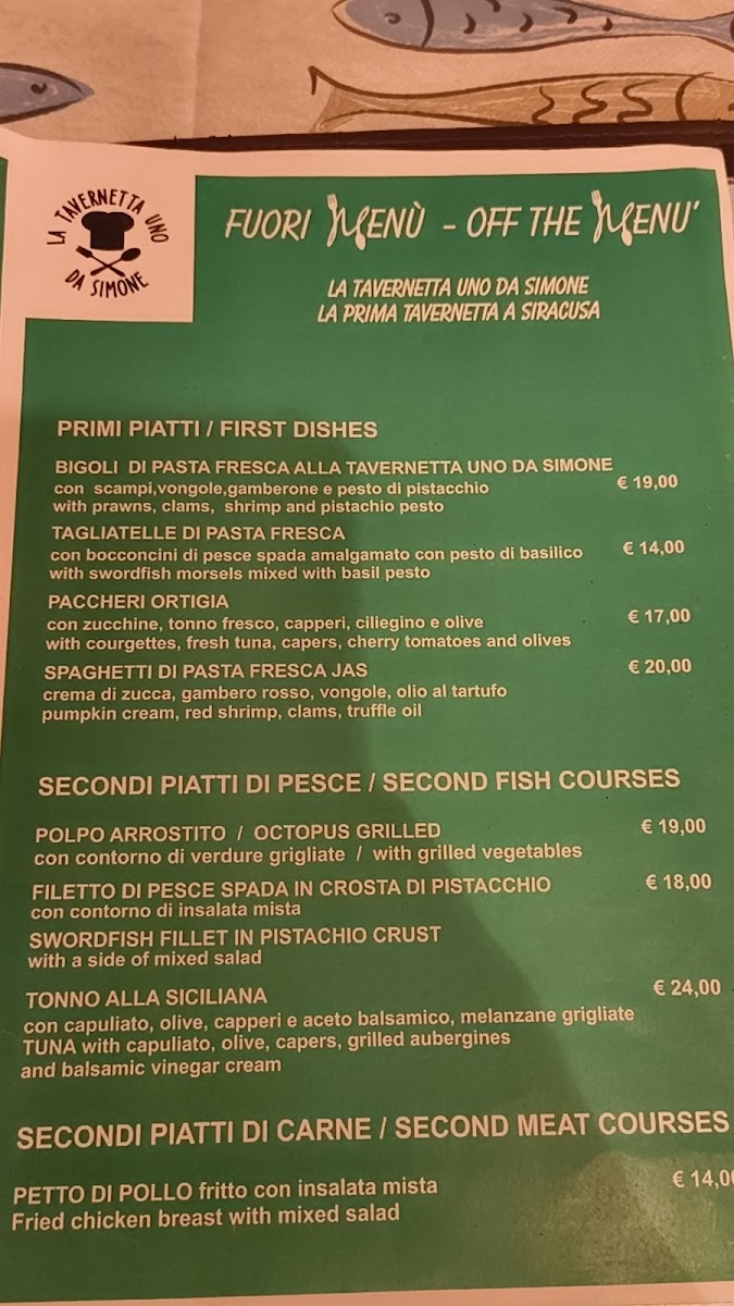 Menu La Tavernetta Uno Da Simone-3
