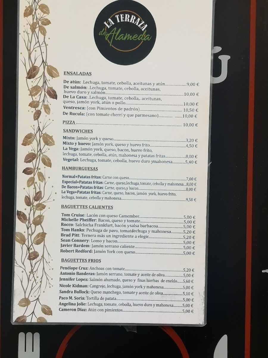 Menu La Terraza De Alameda-2