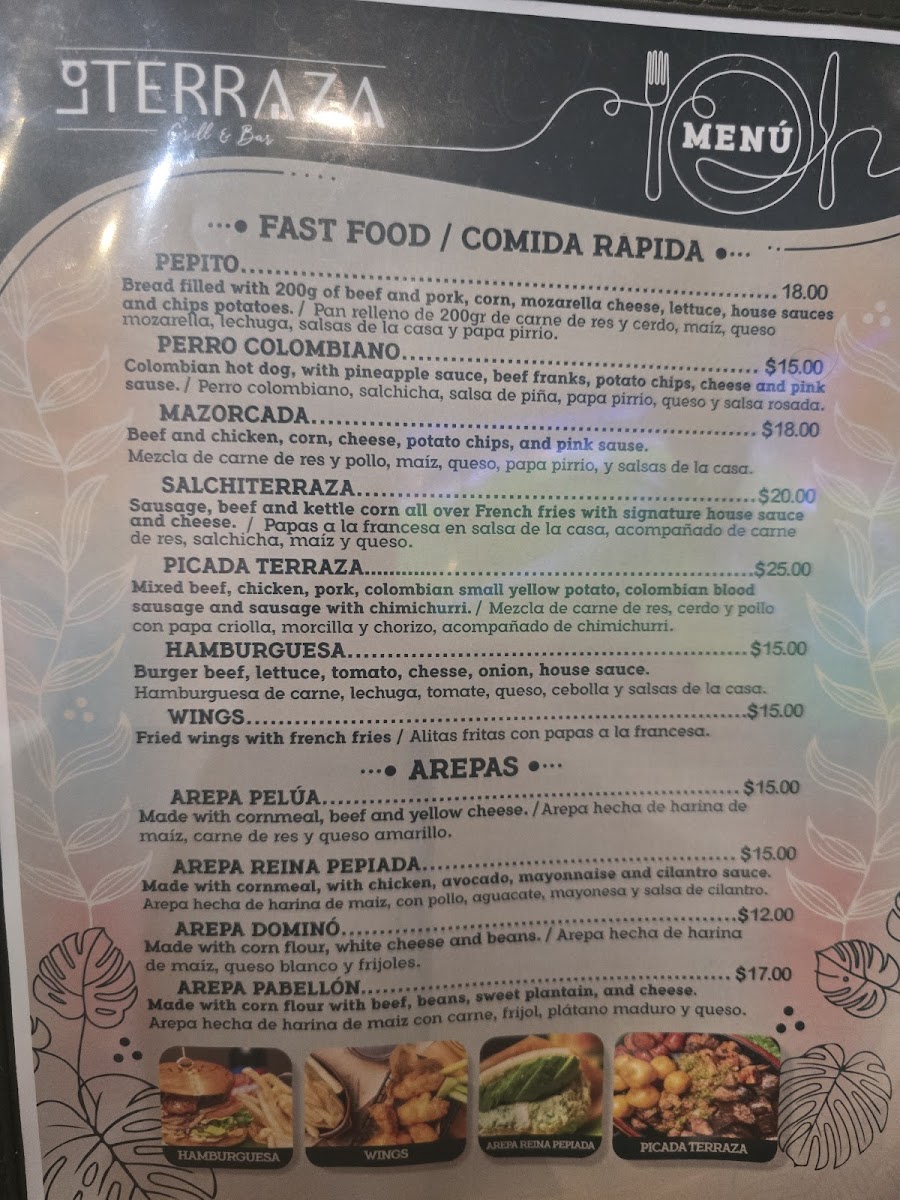 Menu La Terraza Grill & Bar-1