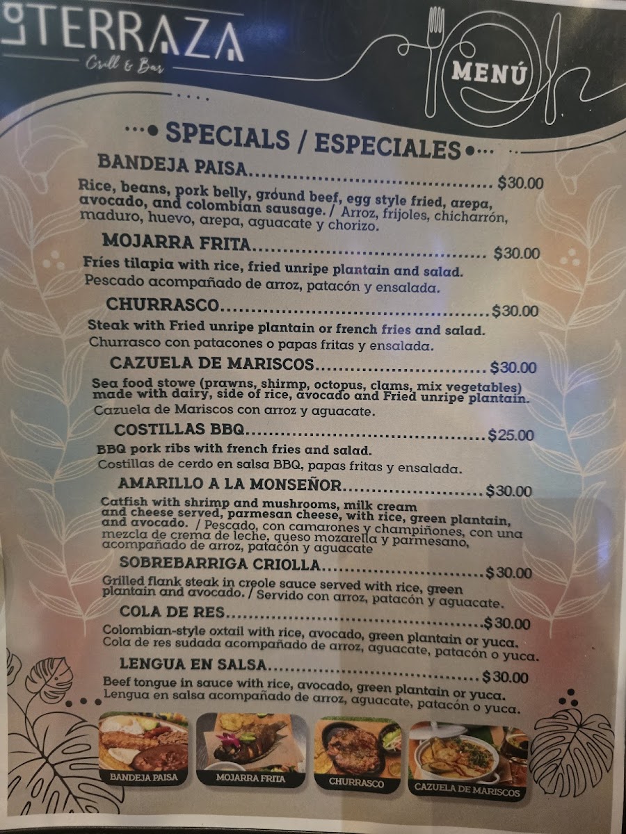 Menu La Terraza Grill & Bar-3