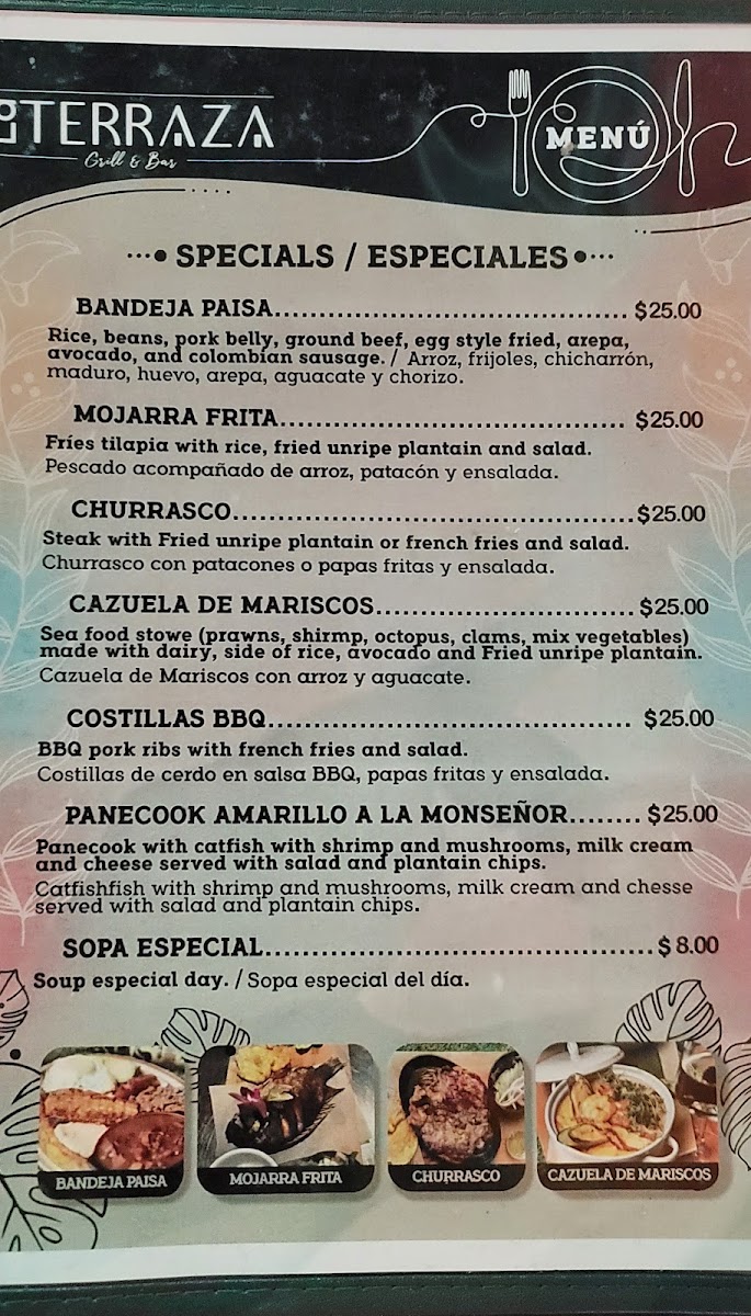 Menu La Terraza Grill & Bar-7