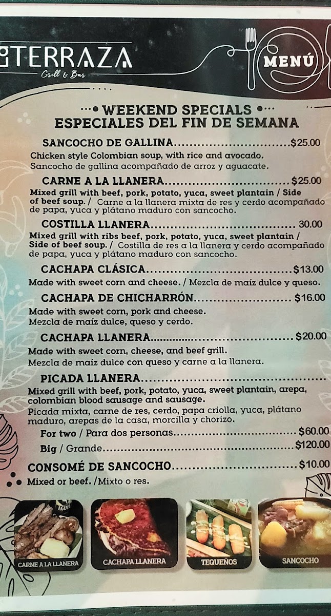 Menu La Terraza Grill & Bar-8