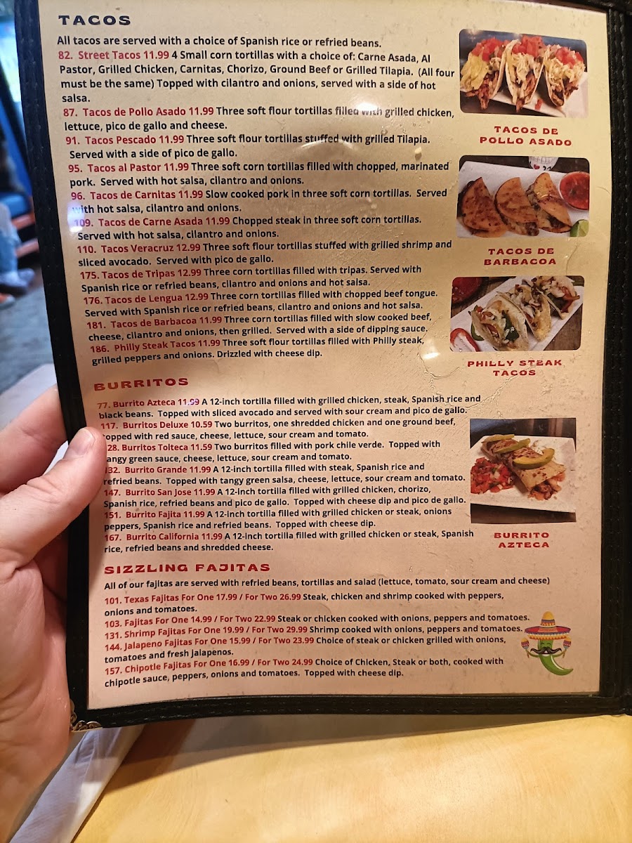 Menu La Tolteca Mexican Restaurant-9