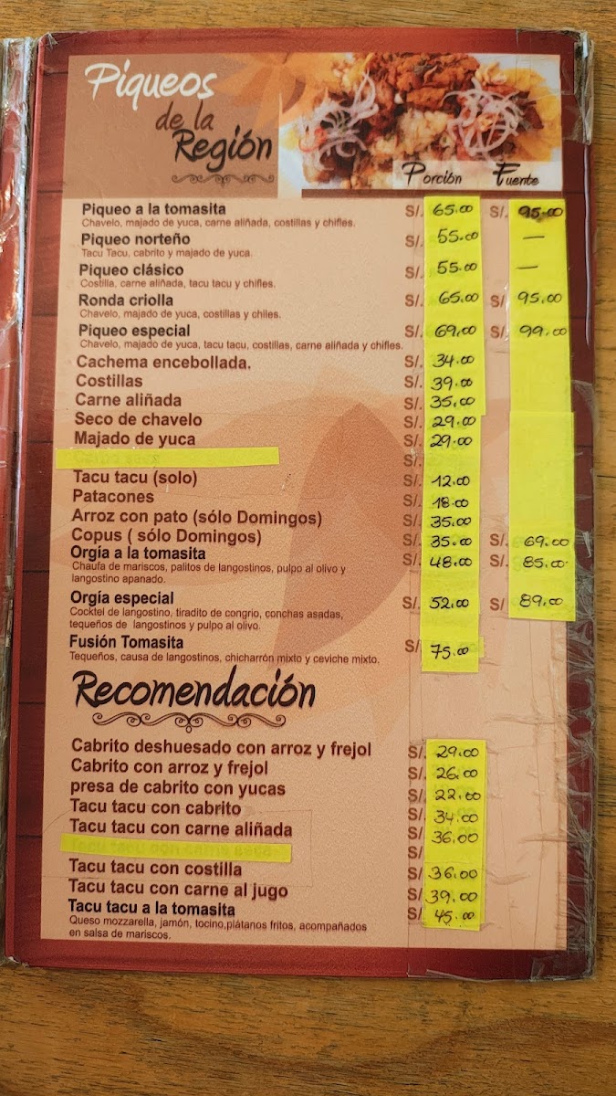 Menu La Tomasita-2