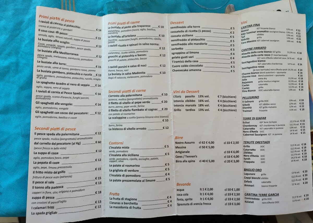 Menu La Torre Di Nubia-2