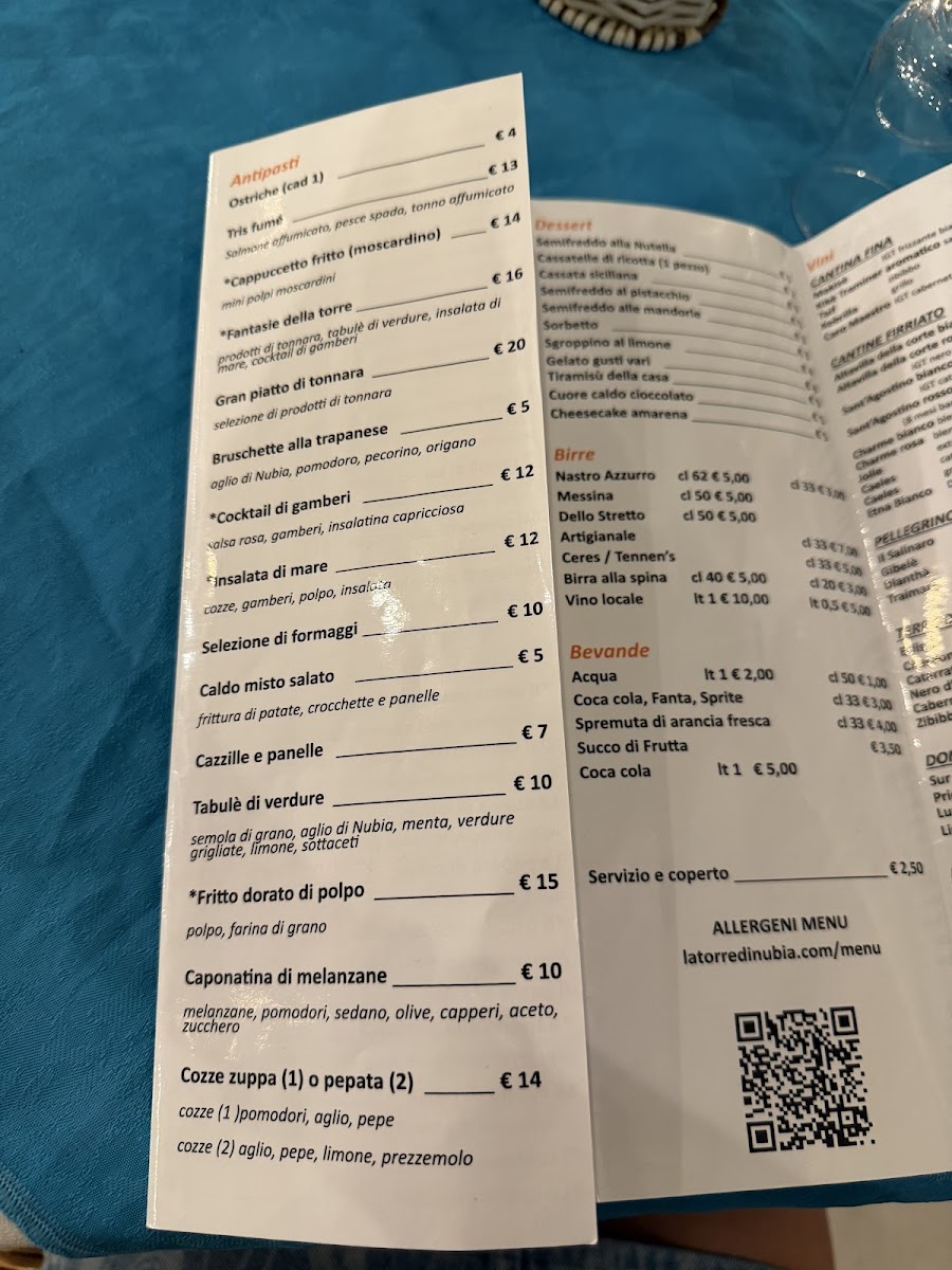 Menu La Torre Di Nubia-5