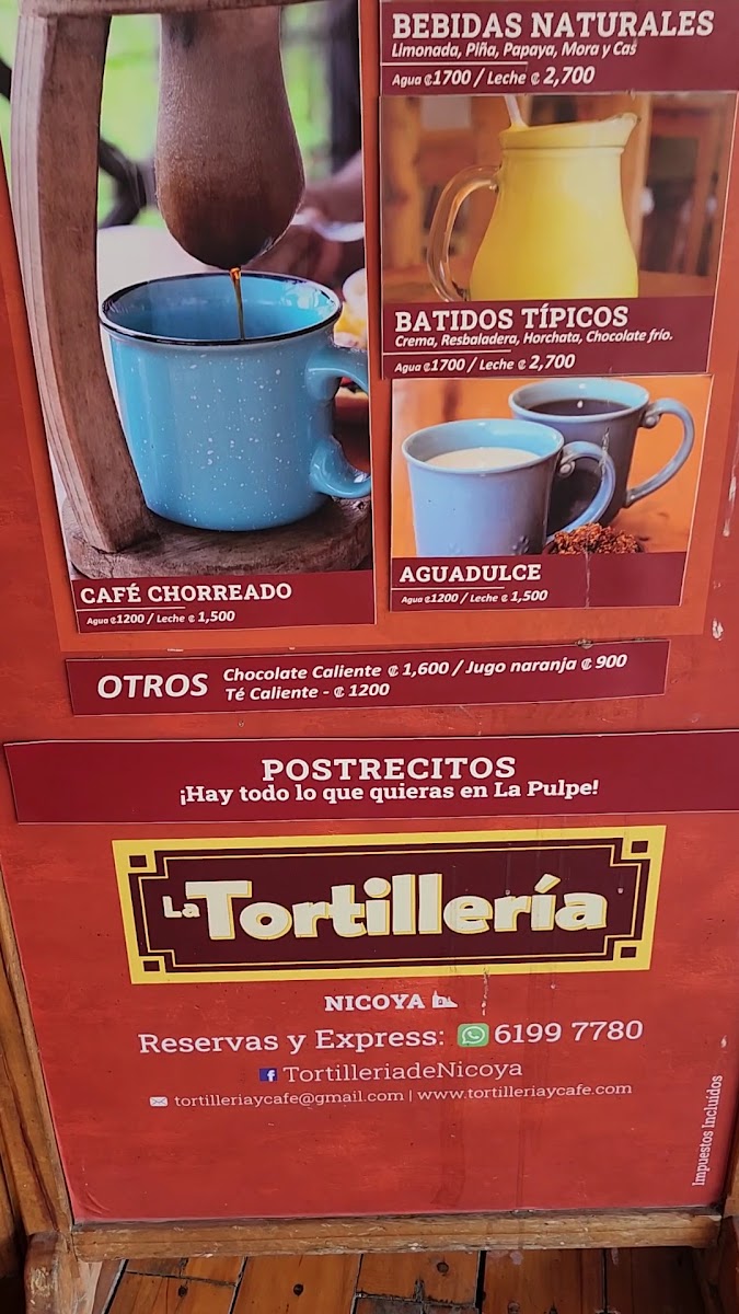 Menu La Tortillería Nicoya-1