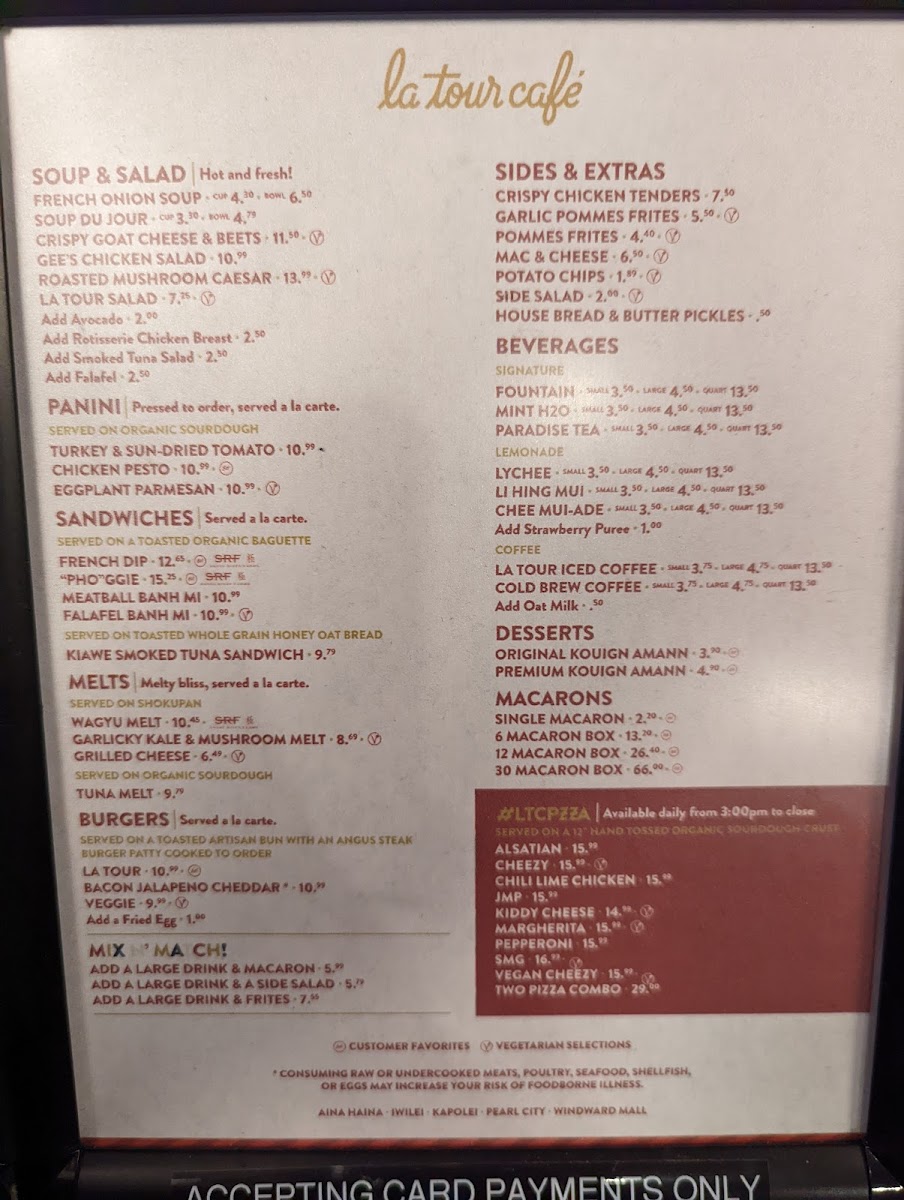 Menu La Tour Cafe Iwilei-8