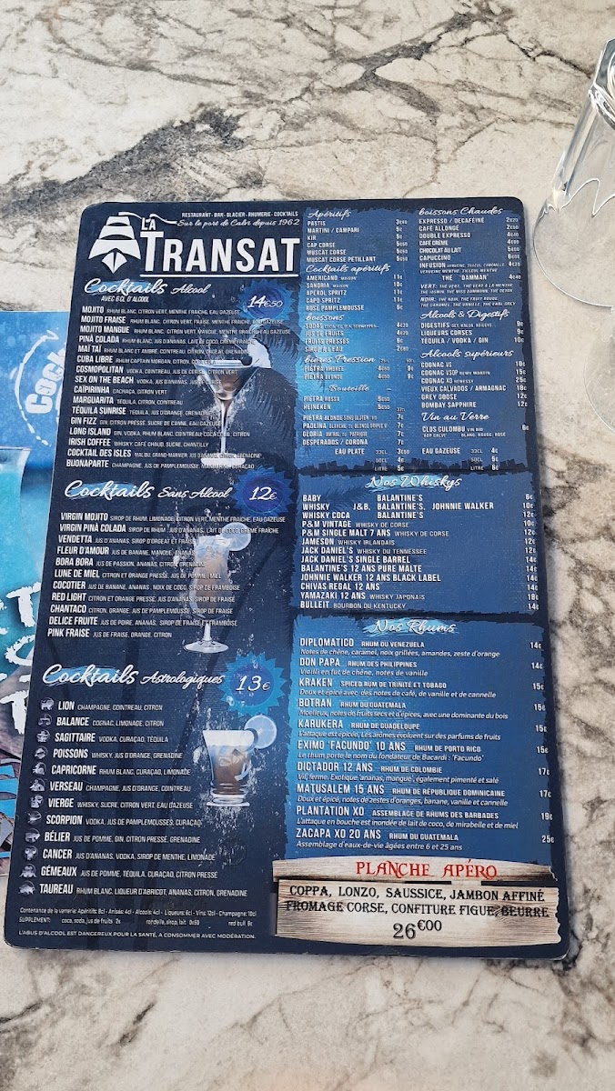 Menu La Transat-2