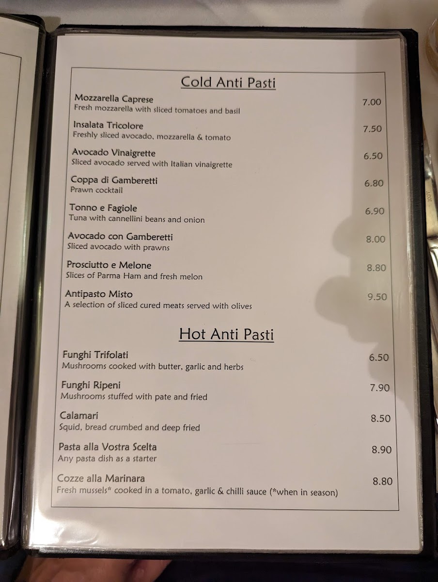 Menu La Trattoria-1