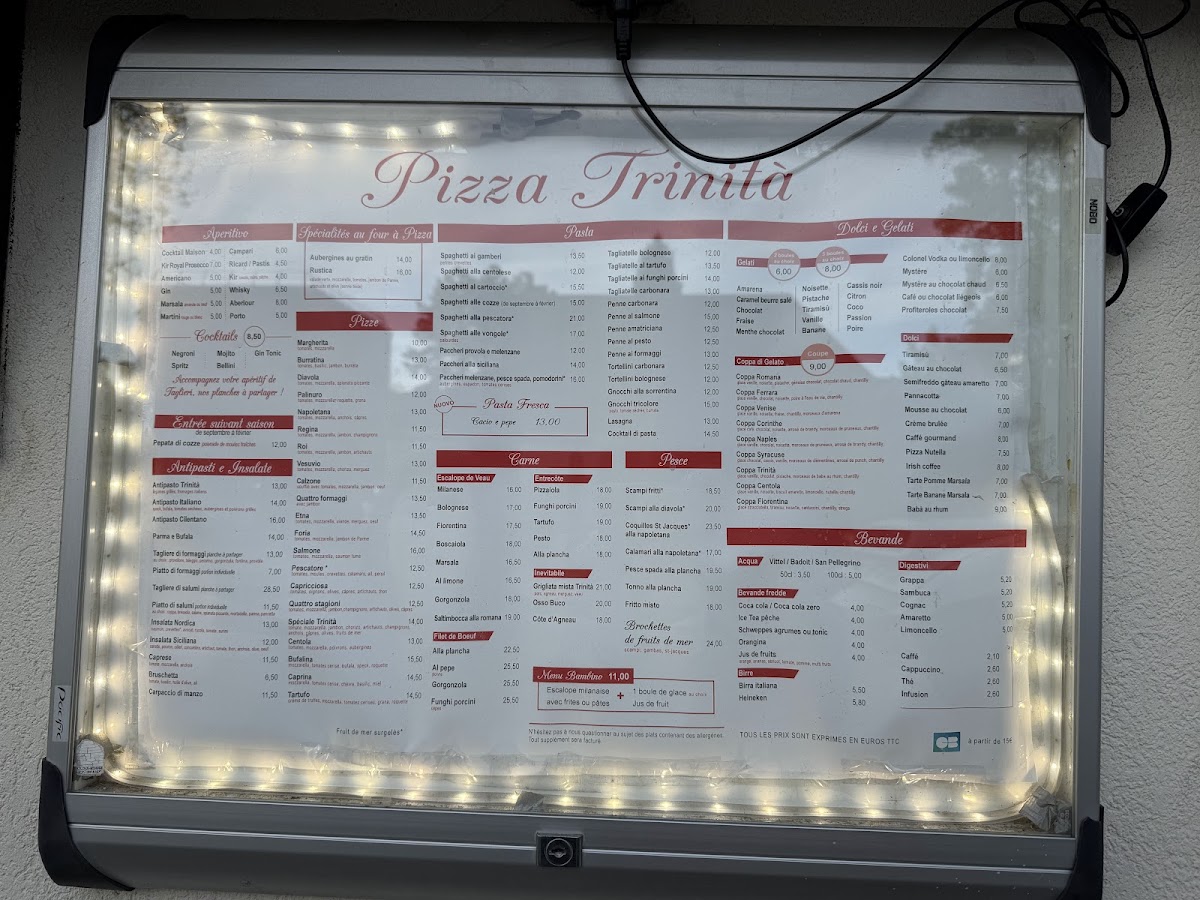 Menu La Trinita-1